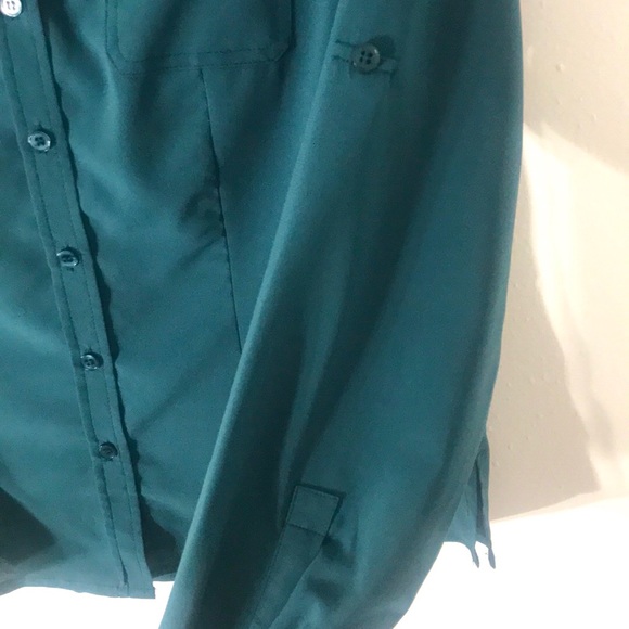 Green chiffon blouse - Picture 4 of 4